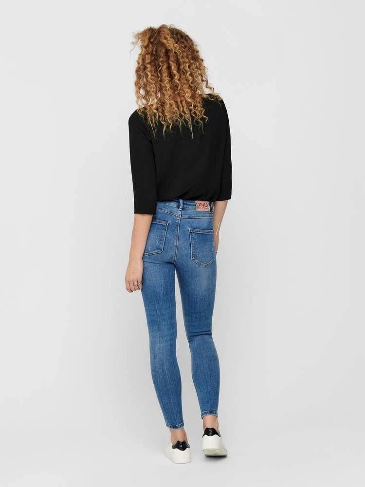 Only Farkut Onlmila Highwaist Skinny 4 Only Farkut Onlmila Highwaist Skinny - Image 4