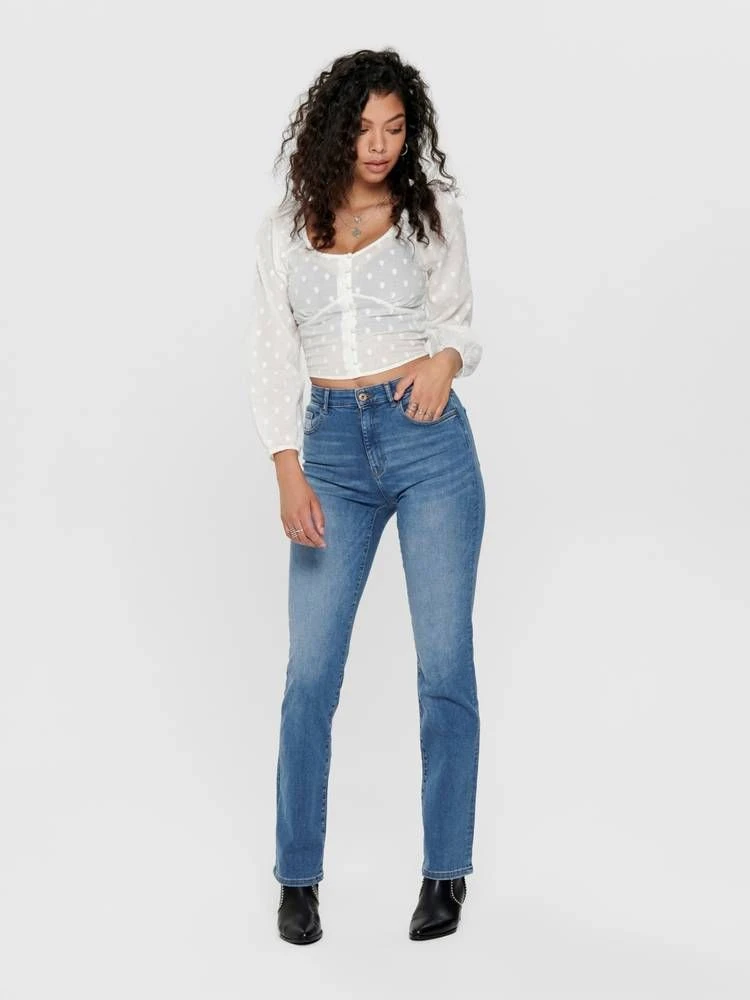 Only Farkut Onlnahla Highwaist Straight 9 Only Farkut Onlnahla Highwaist Straight - Image 9